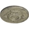 Ekena Millwork Monique Ceiling Medallion (Fits Canopies up to 3 3/4"), 13 3/4"OD x 1"P, Castle Stone Crackle CM13MOCSC - alternate 2